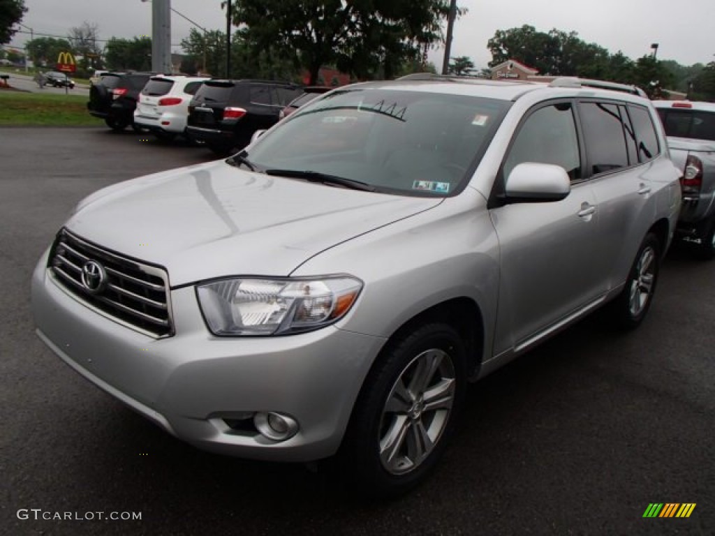 2010 Highlander Sport 4WD - Classic Silver Metallic / Ash photo #3