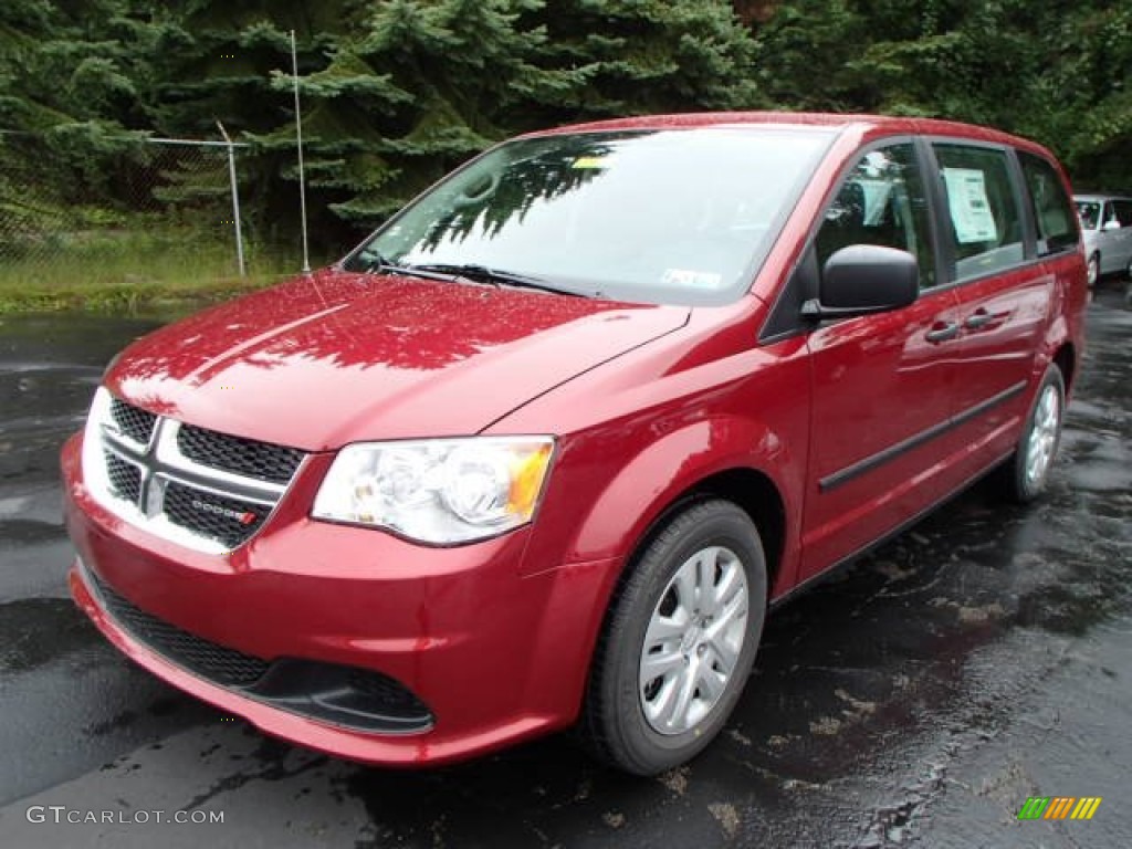 2014 Grand Caravan American Value Package - Deep Cherry Red Crystal Pearl / Black/Light Graystone photo #2