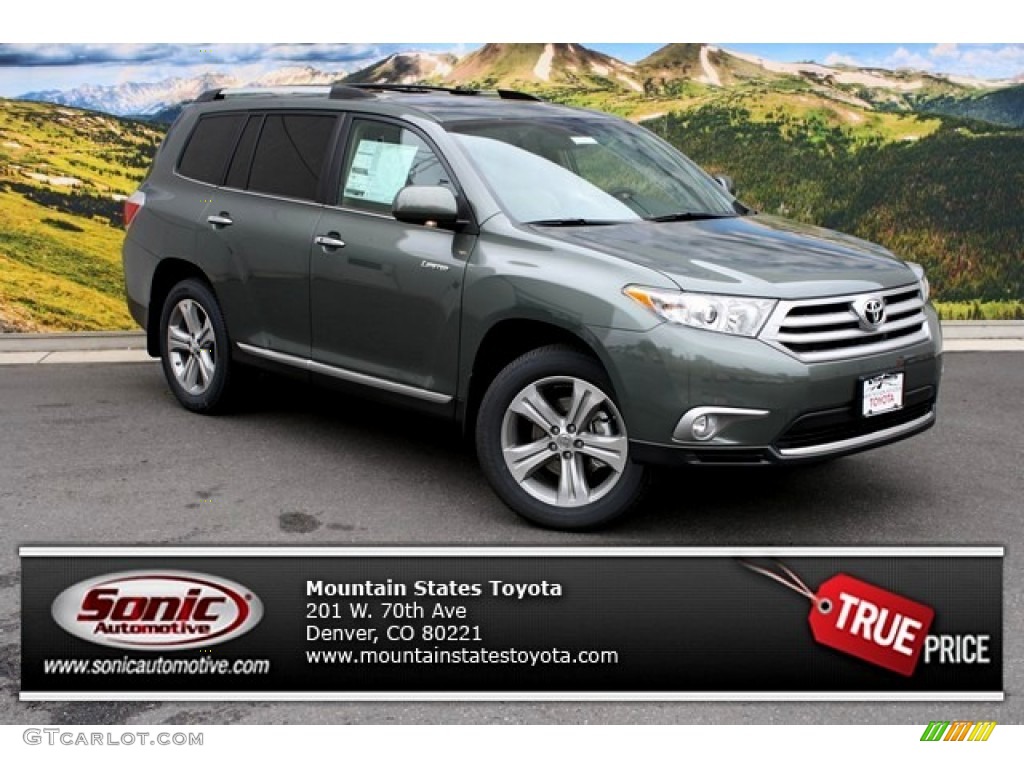 2013 Highlander Limited 4WD - Cypress Green Pearl / Sand Beige photo #1