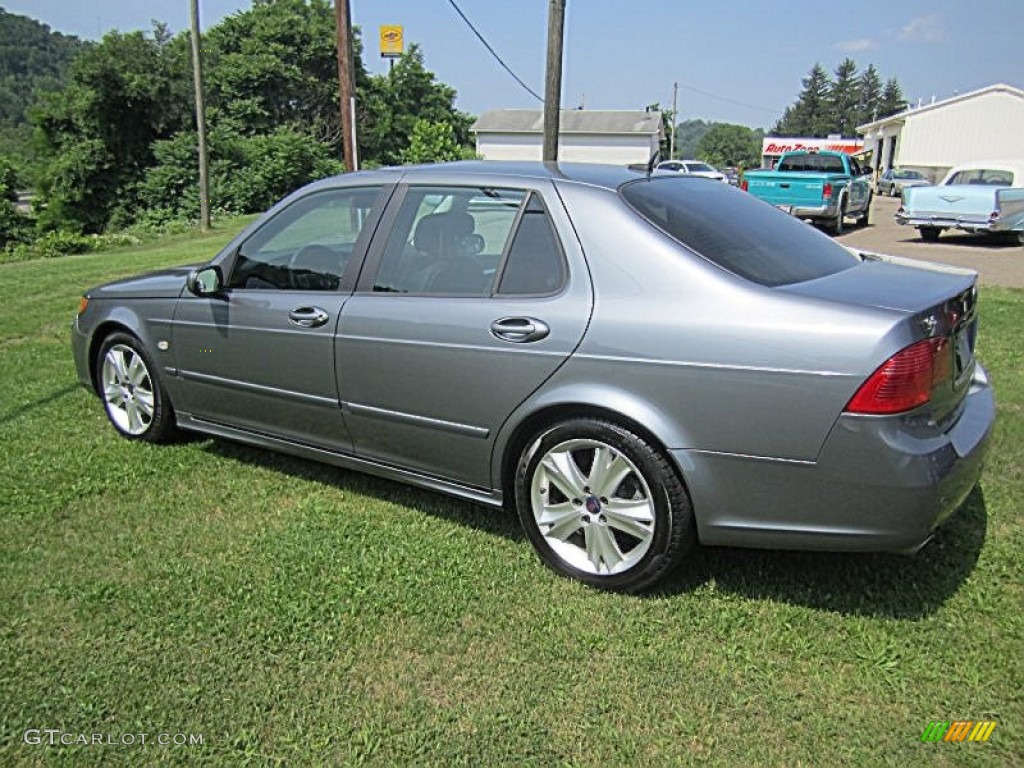 2008 9-5 Aero Sedan - Titan Gray Metallic / Black/Parchment photo #3