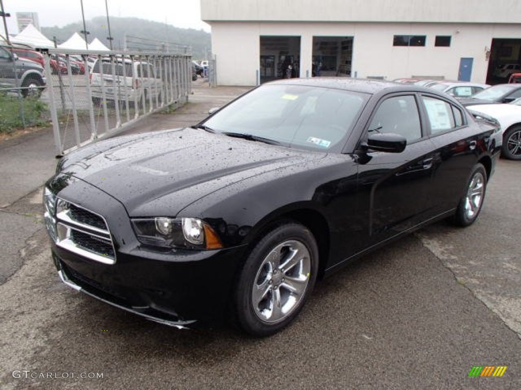 Pitch Black 2014 Dodge Charger SE Exterior Photo #84435314