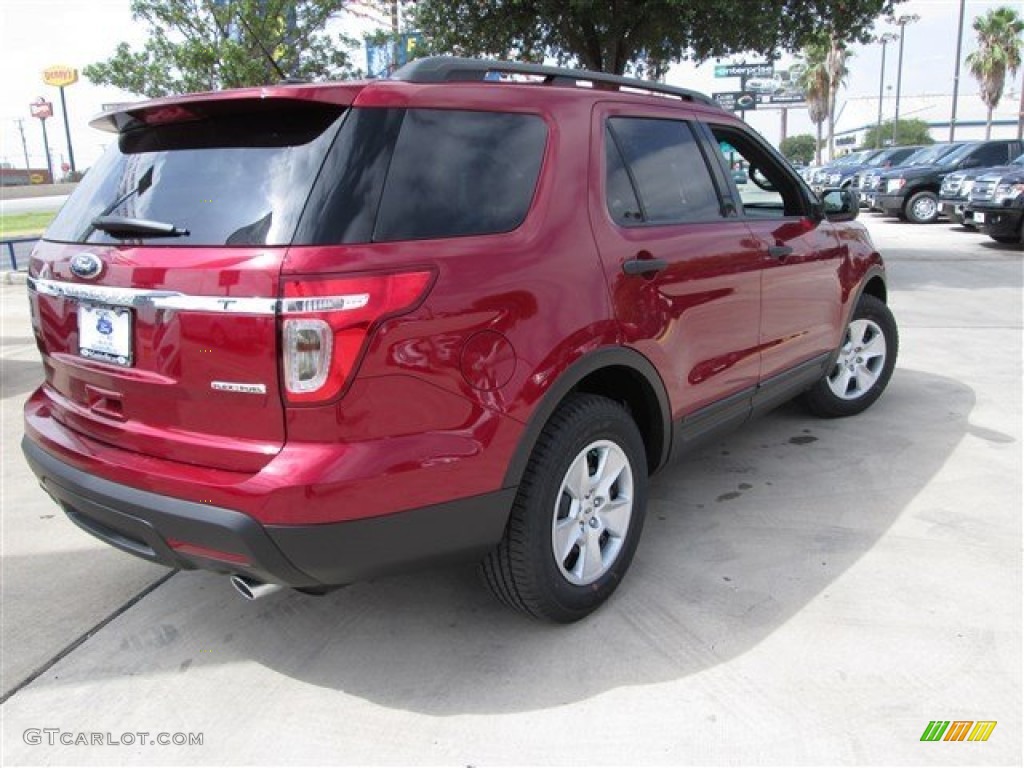 2014 Explorer FWD - Ruby Red / Medium Light Stone photo #5