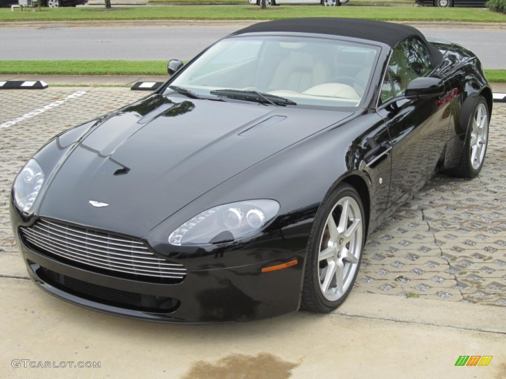 Black 2008 Aston Martin V8 Vantage Roadster Exterior Photo #84436121