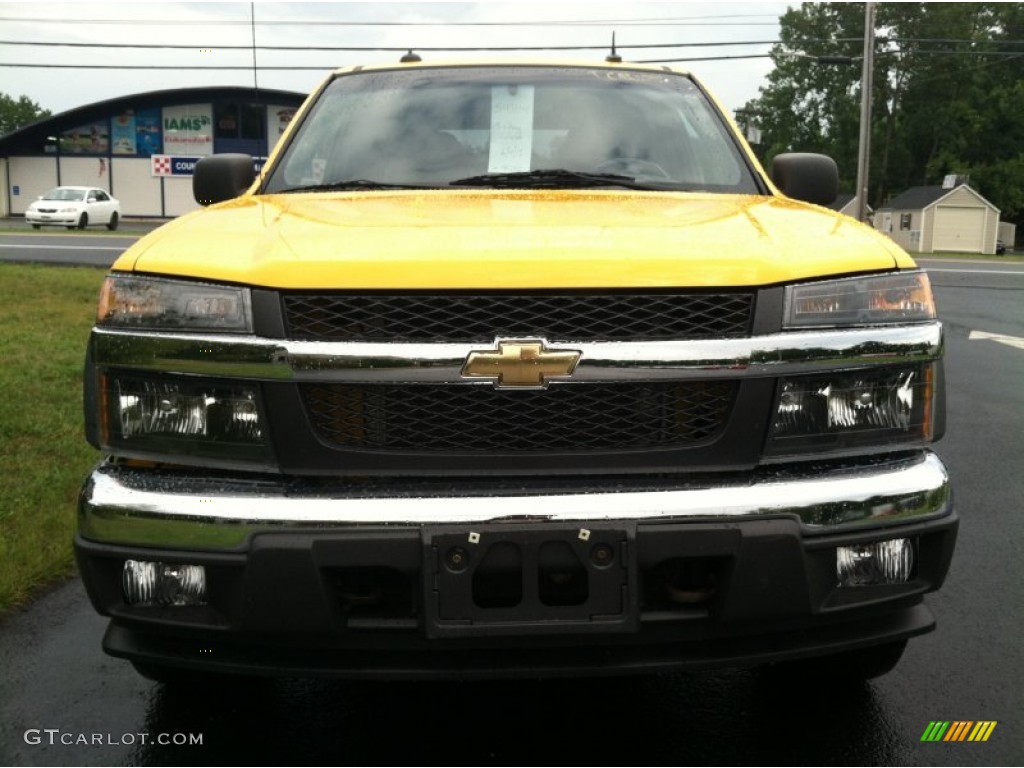 2005 Colorado Z71 Crew Cab - Yellow / Sport Pewter photo #3