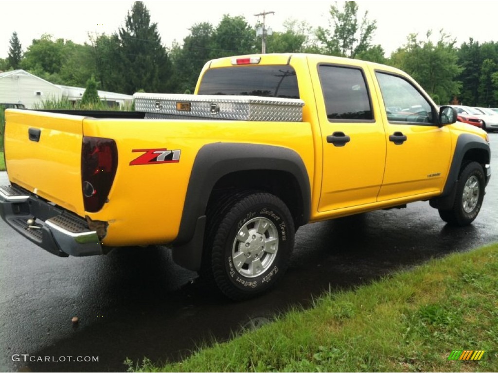 2005 Colorado Z71 Crew Cab - Yellow / Sport Pewter photo #5