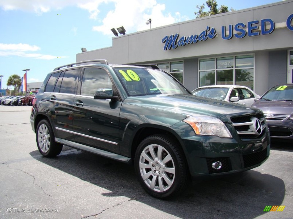 2010 GLK 350 - Jade Green Metallic / Almond/Black photo #2