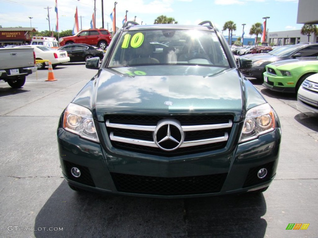 2010 GLK 350 - Jade Green Metallic / Almond/Black photo #3