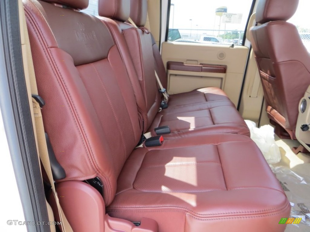 King Ranch Chaparral Leather/Adobe Trim Interior 2014 Ford F250 Super Duty King Ranch Crew Cab 4x4 Photo #84437666