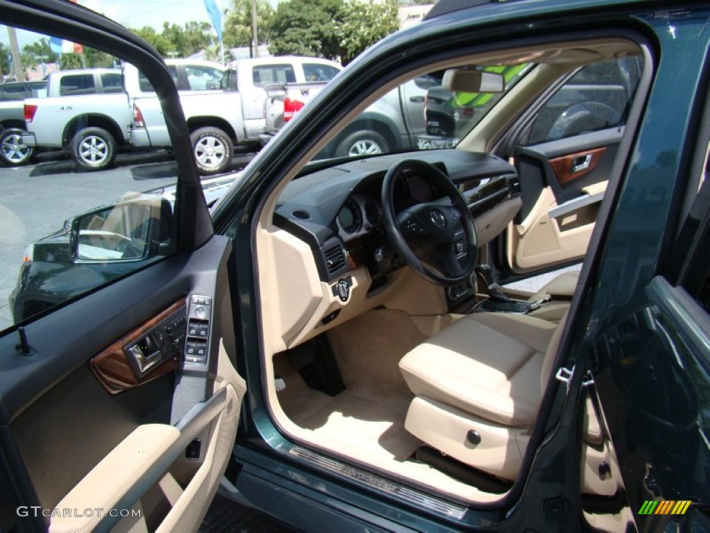 2010 GLK 350 - Jade Green Metallic / Almond/Black photo #9