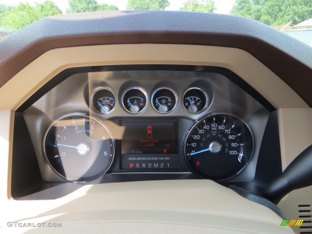 2014 Ford F250 Super Duty King Ranch Crew Cab 4x4 Gauges Photo #84437921