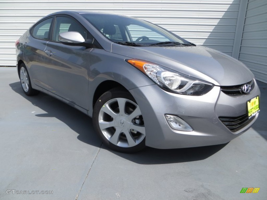 2013 Elantra Limited - Titanium Gray Metallic / Gray photo #2