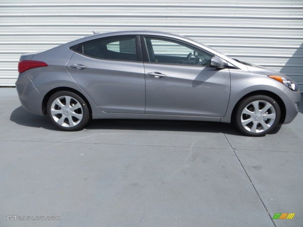 2013 Elantra Limited - Titanium Gray Metallic / Gray photo #3