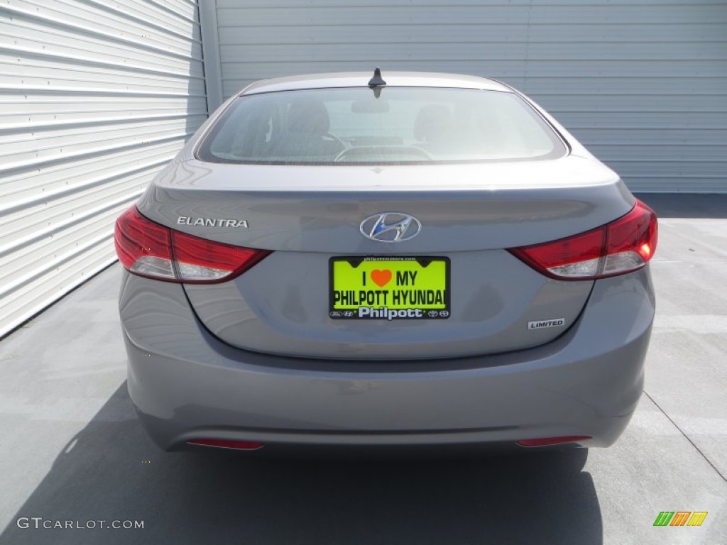 2013 Elantra Limited - Titanium Gray Metallic / Gray photo #5