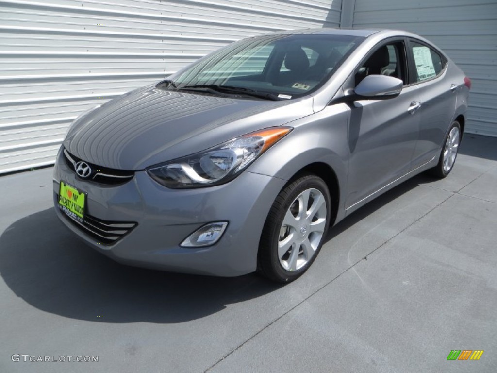 2013 Elantra Limited - Titanium Gray Metallic / Gray photo #7