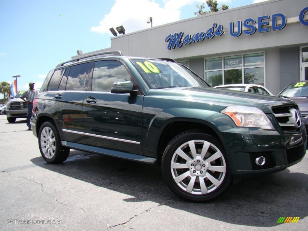 2010 GLK 350 - Jade Green Metallic / Almond/Black photo #27