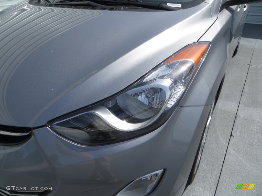 2013 Elantra Limited - Titanium Gray Metallic / Gray photo #9