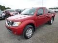 2013 Lava Red Nissan Frontier SV V6 King Cab 4x4  photo #3