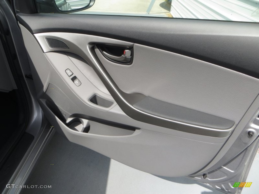 2013 Elantra Limited - Titanium Gray Metallic / Gray photo #15