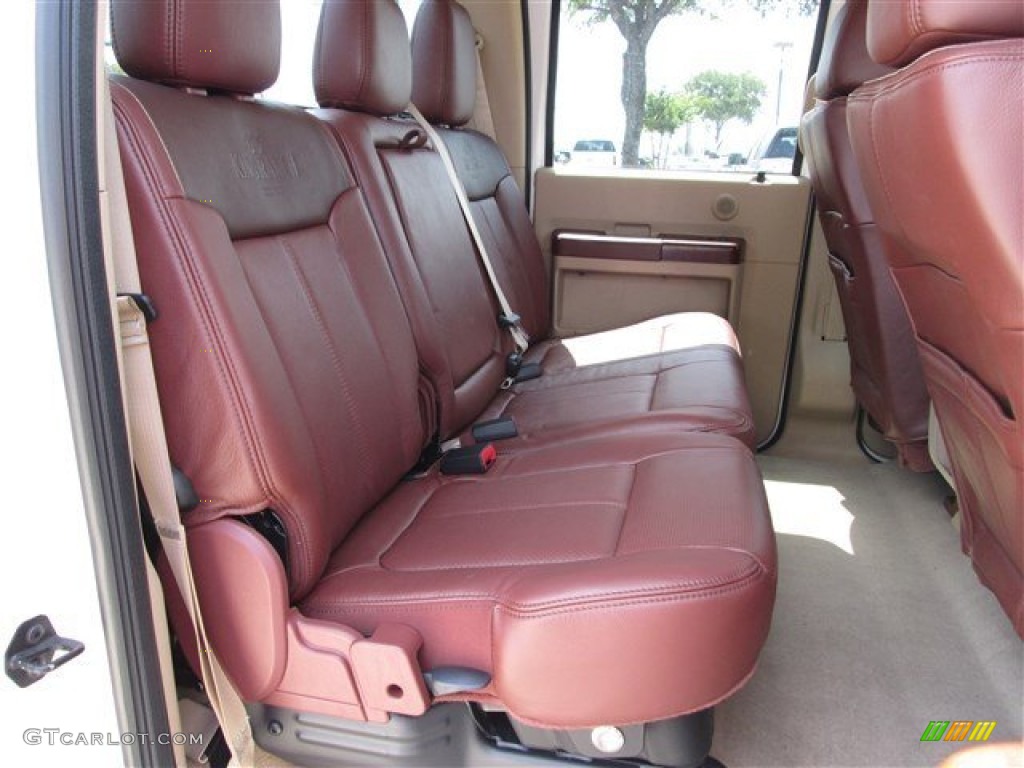King Ranch Chaparral Leather/Adobe Trim Interior 2014 Ford F250 Super Duty King Ranch Crew Cab 4x4 Photo #84438335