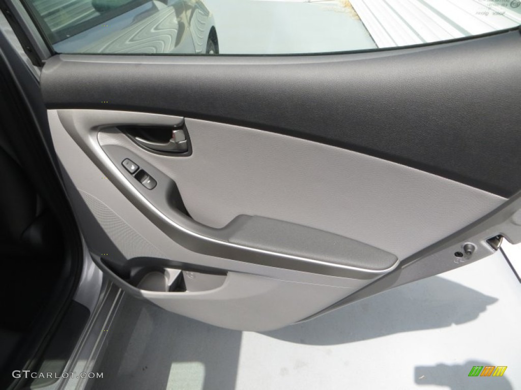 2013 Elantra Limited - Titanium Gray Metallic / Gray photo #18