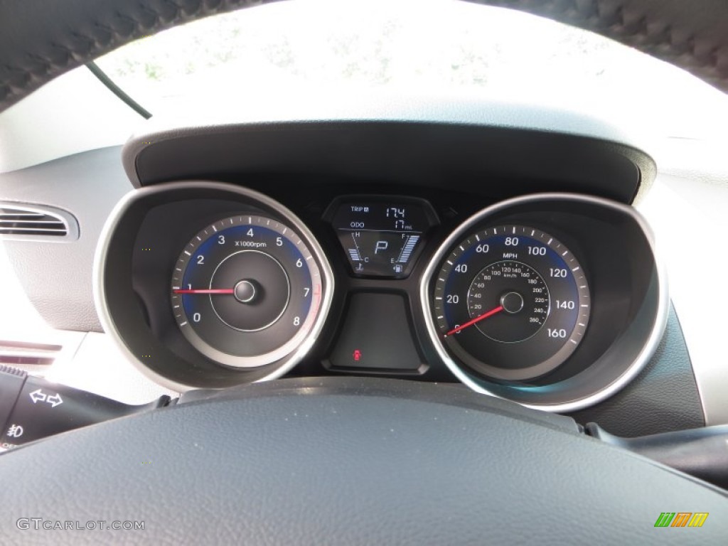 2013 Elantra Limited - Titanium Gray Metallic / Gray photo #32