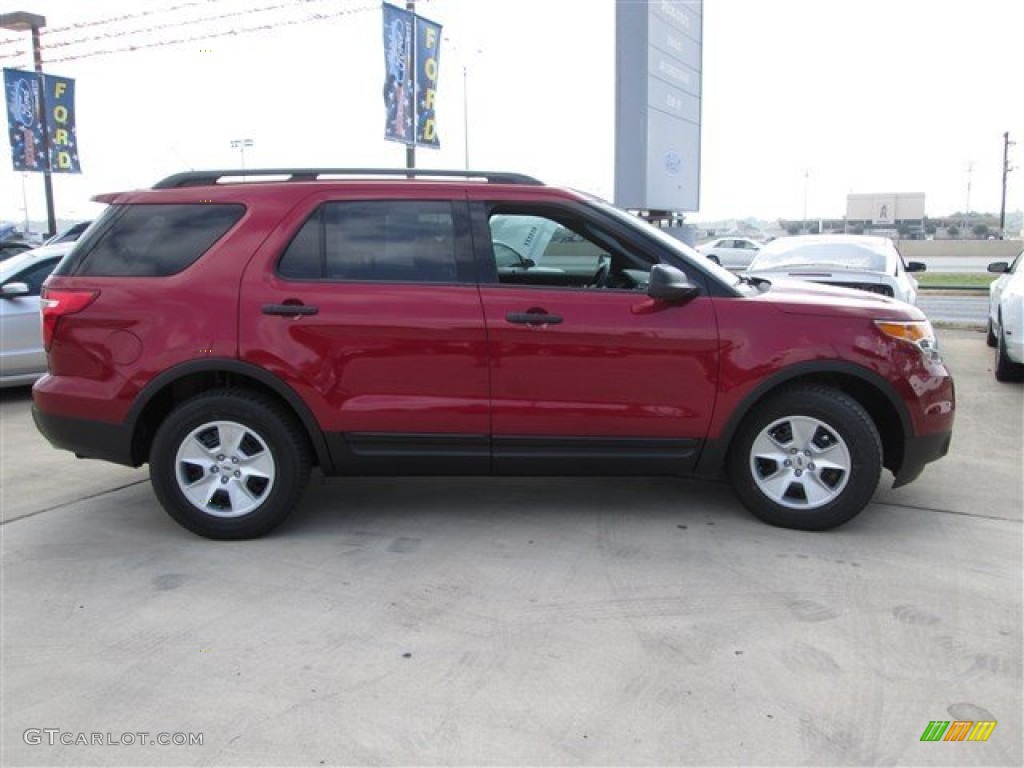 2014 Explorer FWD - Ruby Red / Medium Light Stone photo #6