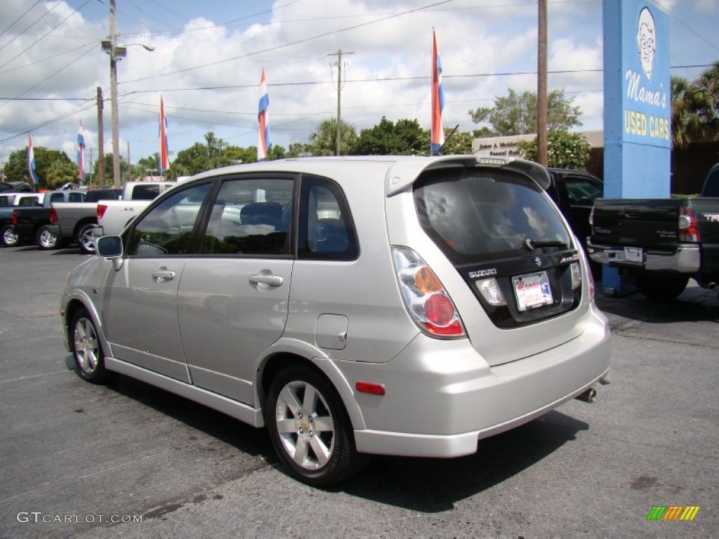 2005 Aerio SX Sport Wagon - Silky Silver Metallic / Black photo #6