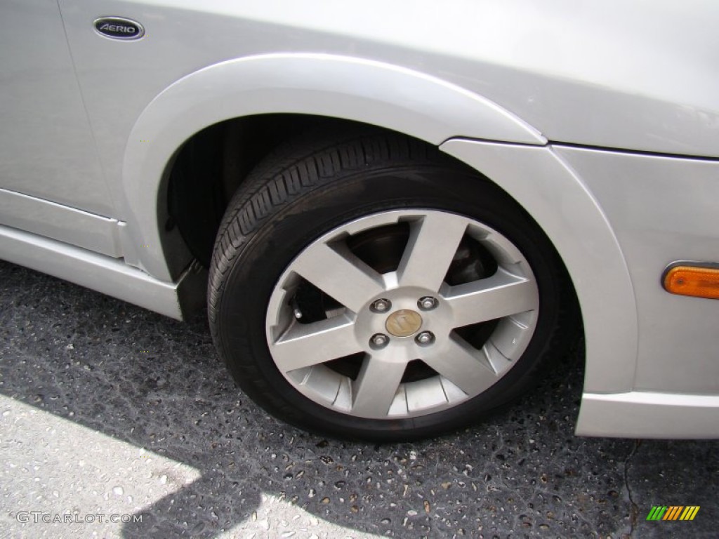 2005 Aerio SX Sport Wagon - Silky Silver Metallic / Black photo #25