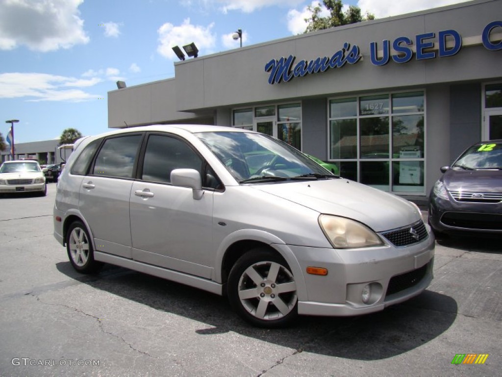 2005 Aerio SX Sport Wagon - Silky Silver Metallic / Black photo #26