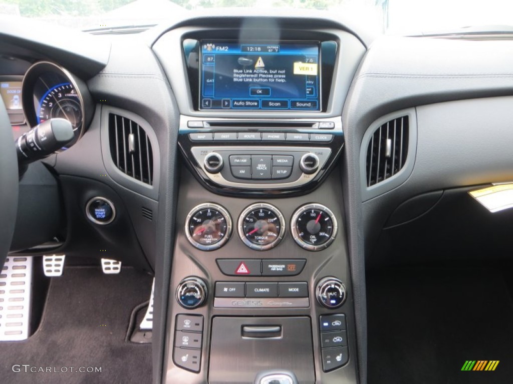 2013 Genesis Coupe 3.8 Track - Black Noir Pearl / Black Leather photo #24