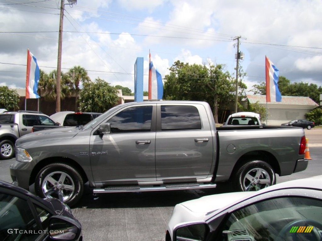 2010 Ram 1500 Sport Crew Cab 4x4 - Mineral Gray Metallic / Dark Slate Gray photo #5