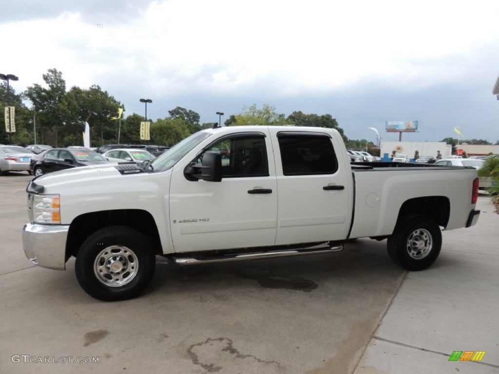 2008 Silverado 2500HD LT Crew Cab - Summit White / Ebony Black photo #5