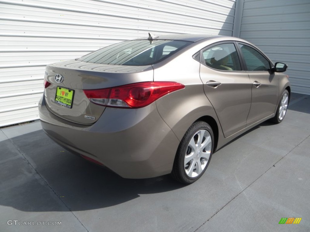 2013 Elantra Limited - Desert Bronze / Beige photo #4