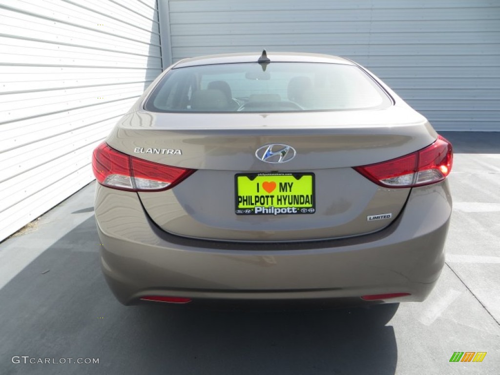 2013 Elantra Limited - Desert Bronze / Beige photo #5