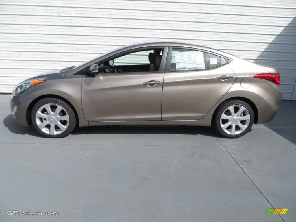 2013 Elantra Limited - Desert Bronze / Beige photo #6