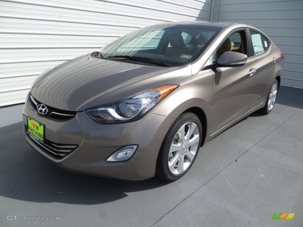 2013 Elantra Limited - Desert Bronze / Beige photo #7