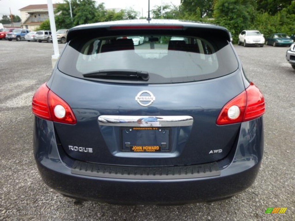 2013 Rogue S AWD - Graphite Blue / Black photo #6