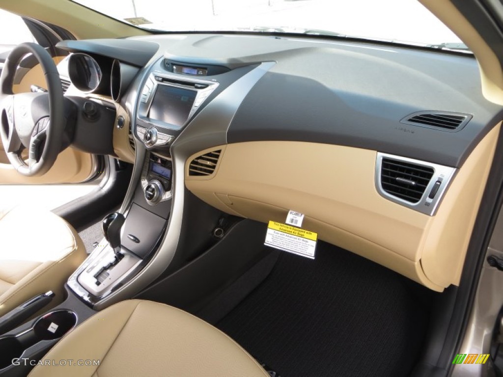 2013 Elantra Limited - Desert Bronze / Beige photo #17