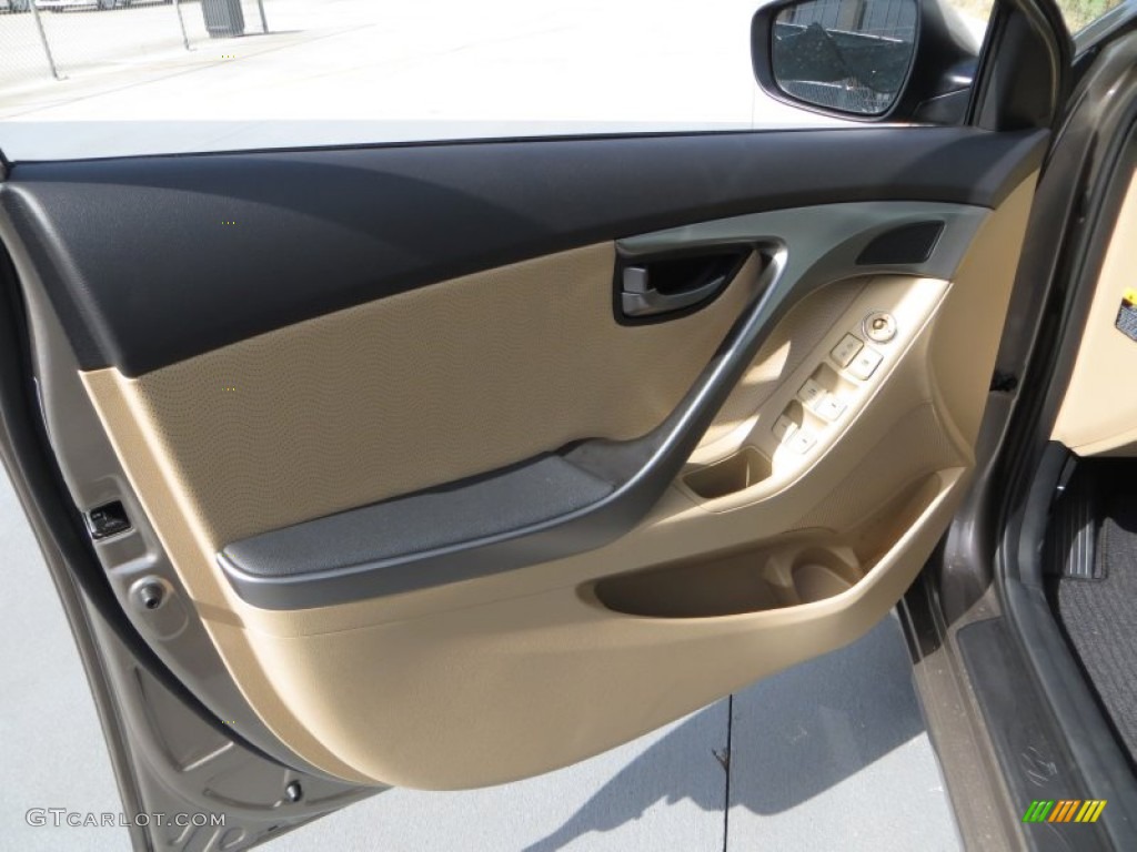 2013 Elantra Limited - Desert Bronze / Beige photo #22