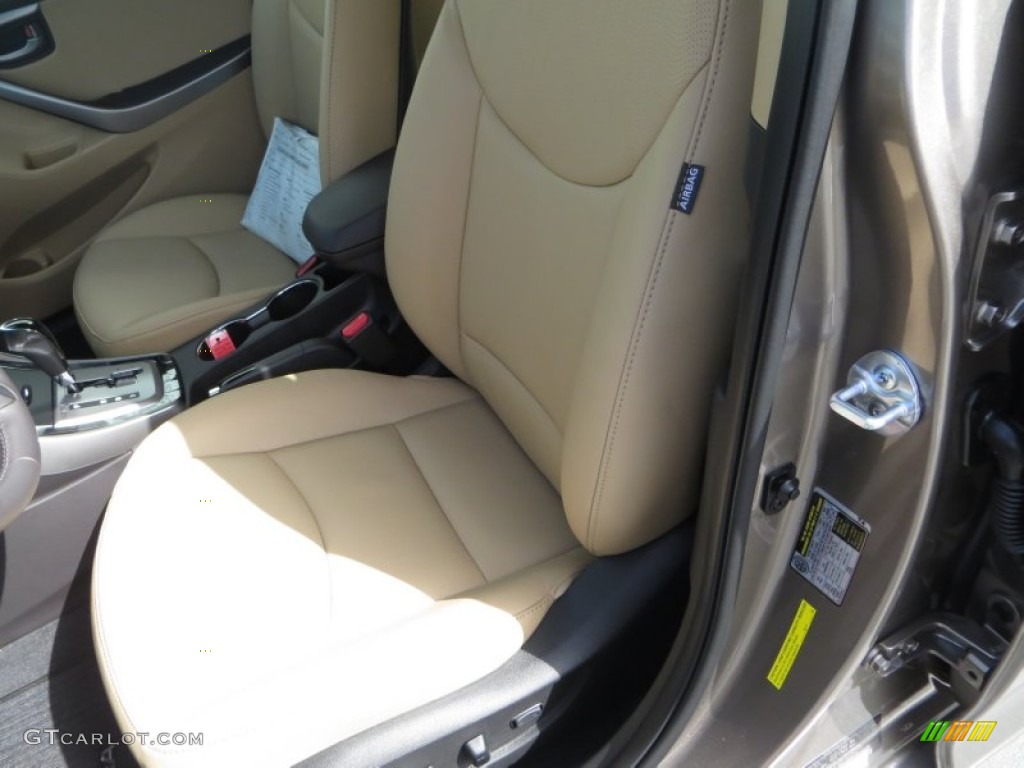 2013 Elantra Limited - Desert Bronze / Beige photo #24