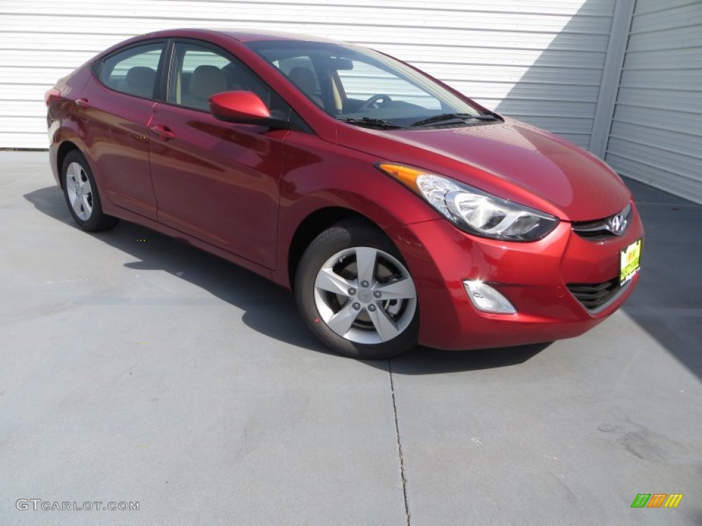 2013 Elantra GLS - Sparkling Ruby / Beige photo #1