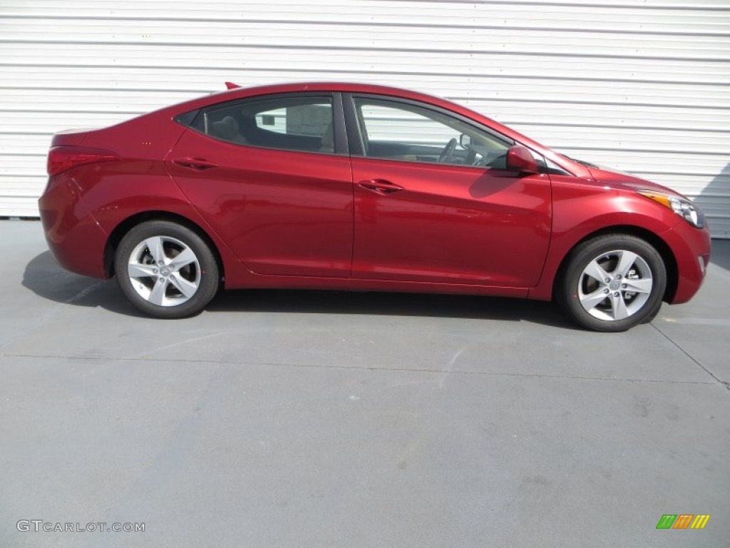 2013 Elantra GLS - Sparkling Ruby / Beige photo #3