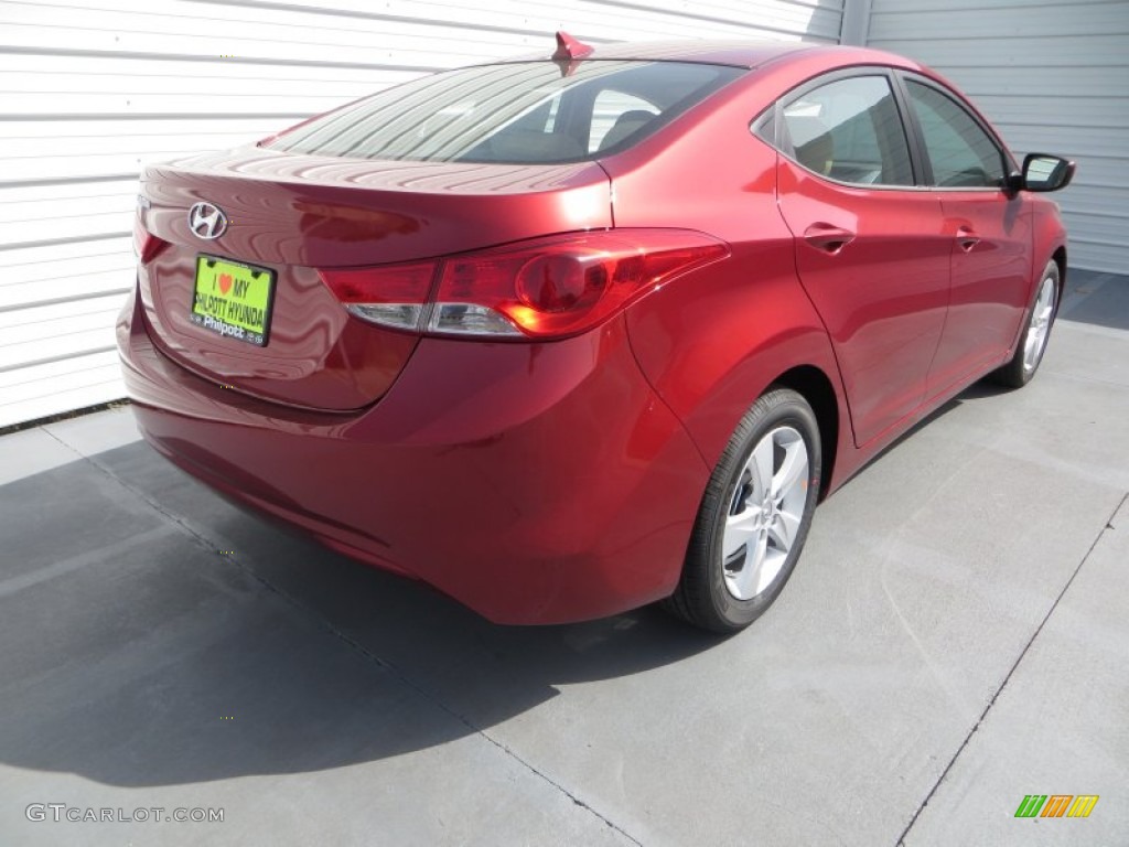 2013 Elantra GLS - Sparkling Ruby / Beige photo #4