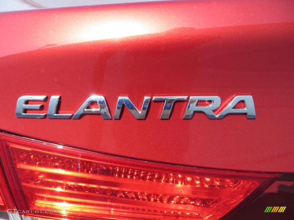 2013 Elantra GLS - Sparkling Ruby / Beige photo #12