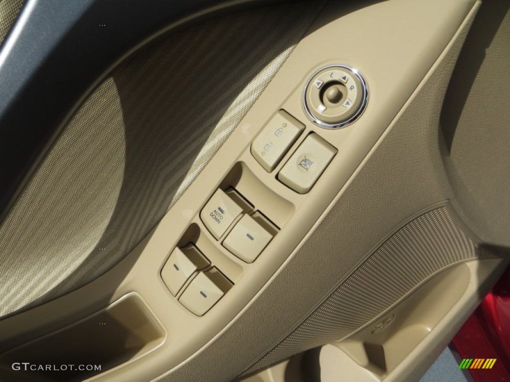 2013 Elantra GLS - Sparkling Ruby / Beige photo #22