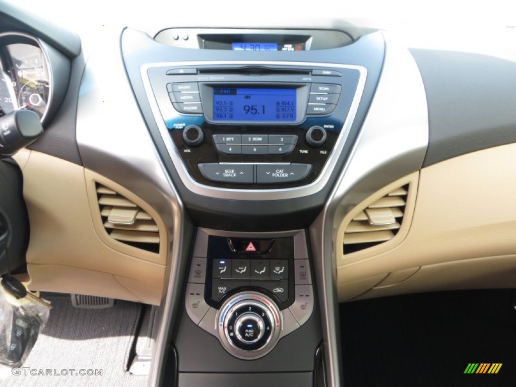 2013 Elantra GLS - Sparkling Ruby / Beige photo #26