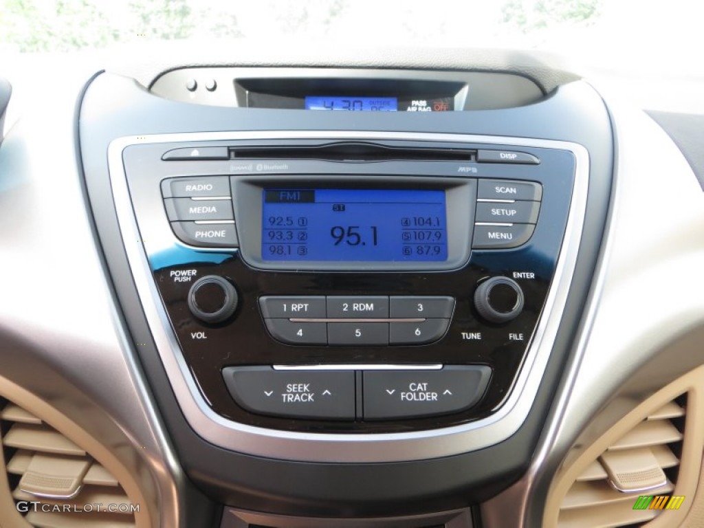 2013 Elantra GLS - Sparkling Ruby / Beige photo #27
