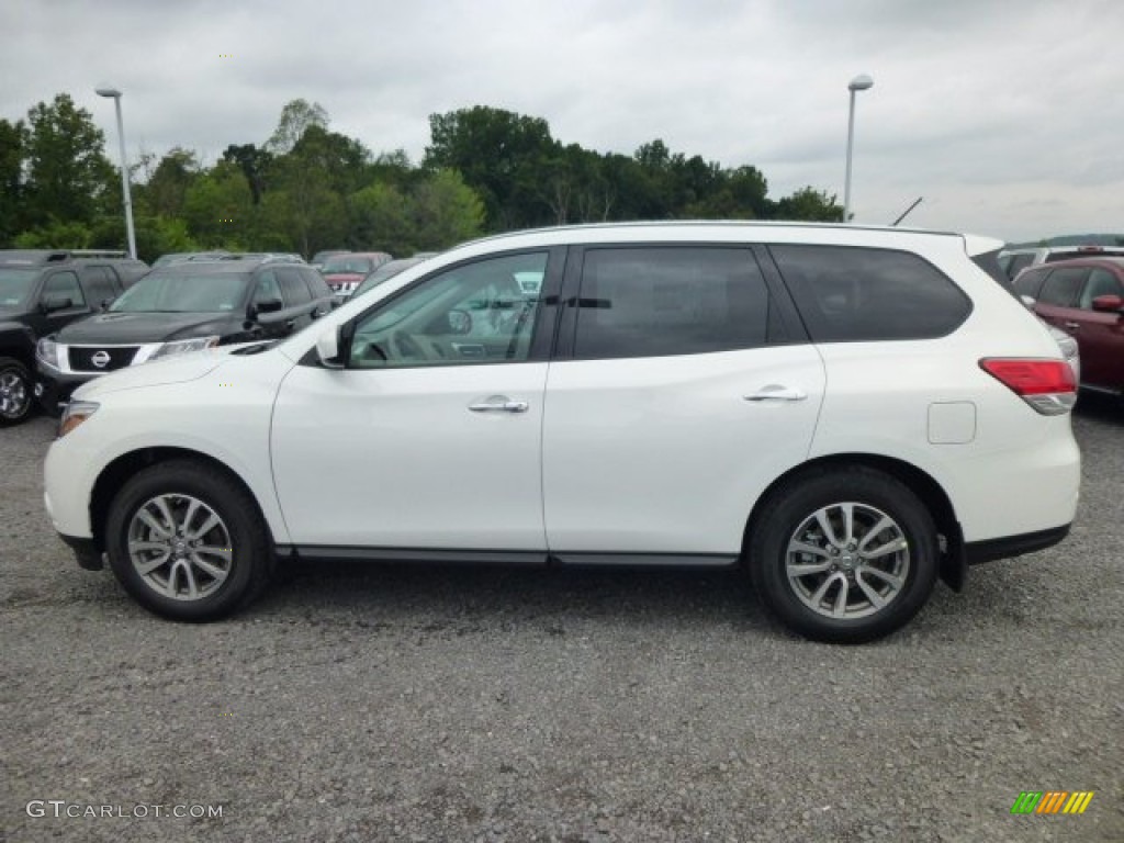 Moonlight White 2014 Nissan Pathfinder S AWD Exterior Photo #84442568