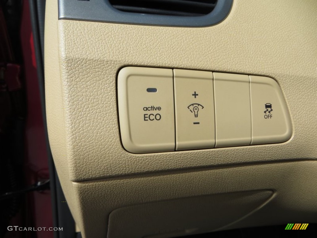 2013 Elantra GLS - Sparkling Ruby / Beige photo #32