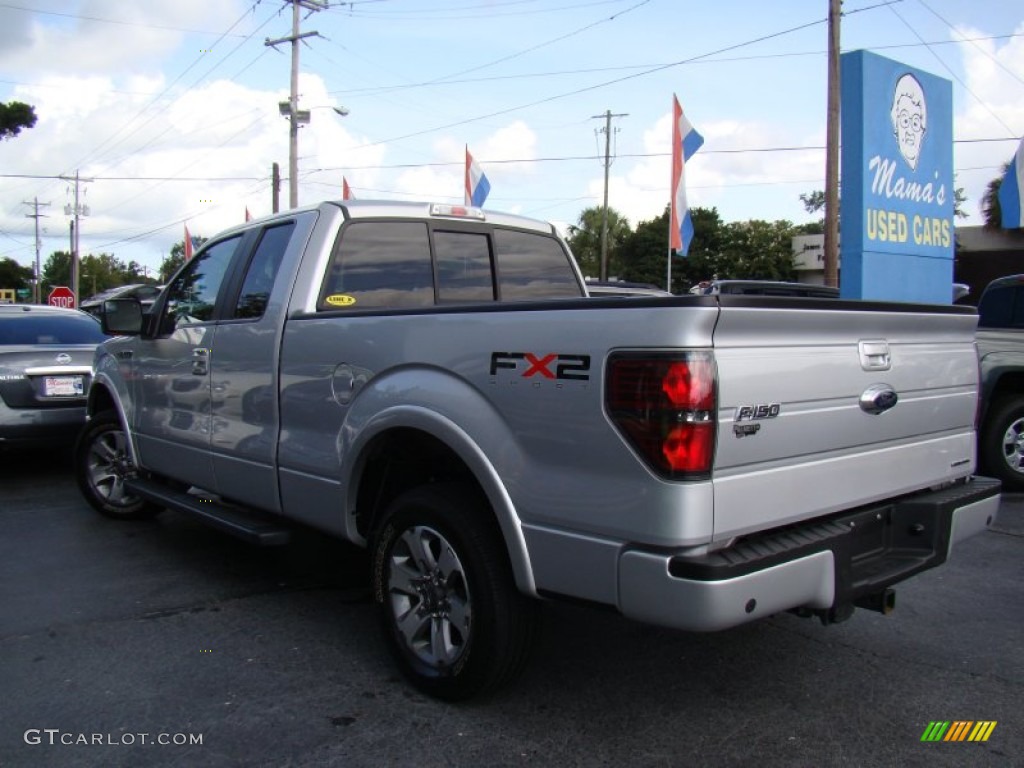 2011 F150 FX2 SuperCab - Ingot Silver Metallic / Black photo #25